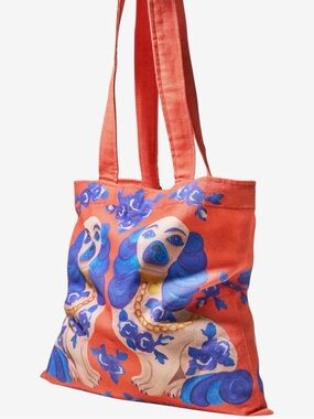 Powder Splendid Spaniels Canvas Tote